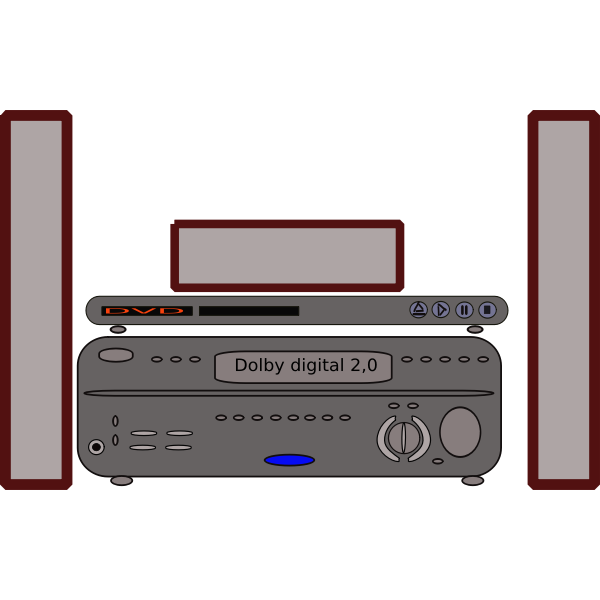 SVG Home cinema vector clip art
