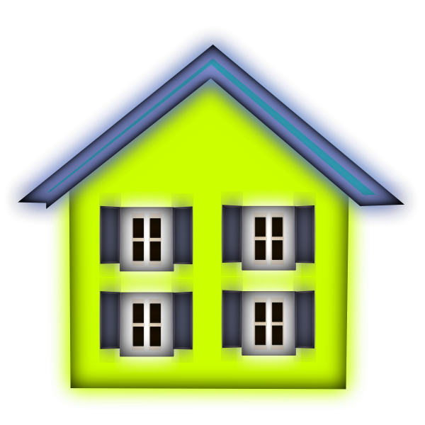 SVG Home sign in yellow