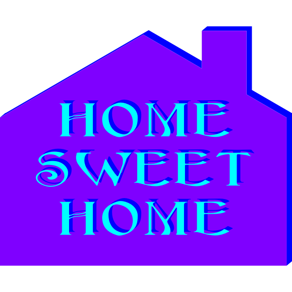 SVG Home sweet home poster vector illustration
