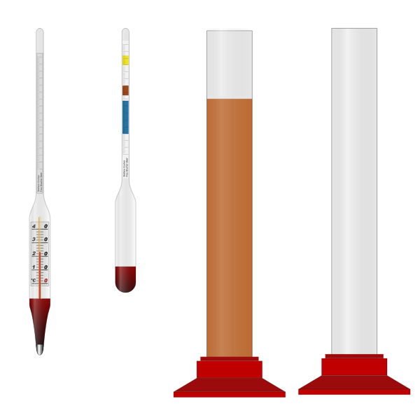 SVG Homebrewing Hydrometers and Cylinders