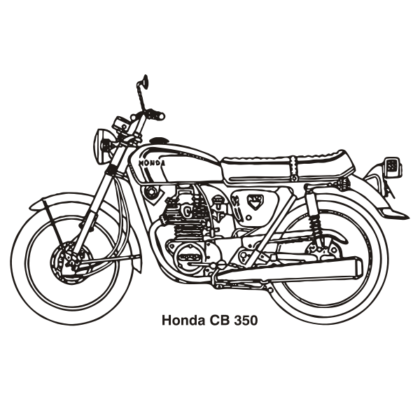 SVG HONDA CB350 1969