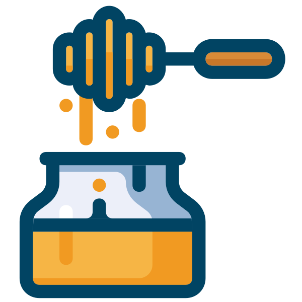 SVG Honey jar vector image