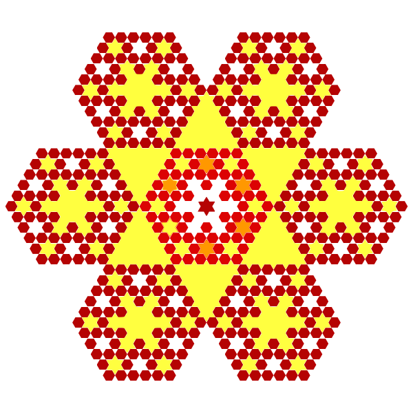 SVG honeycomb flakes