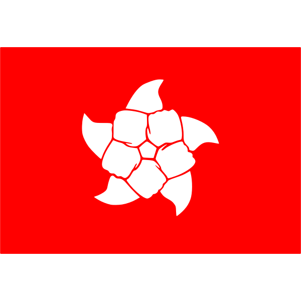 SVG Hong Kong people flag modified vector graphics