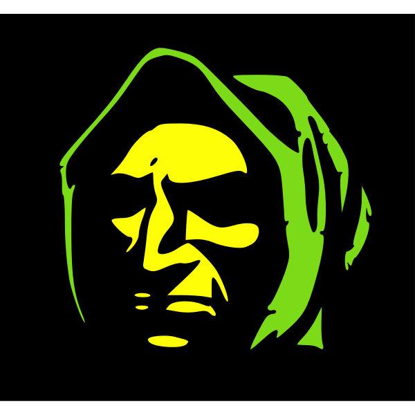 SVG Hooded man
