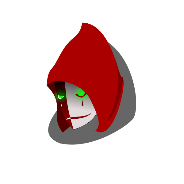 SVG Hooded sad mask