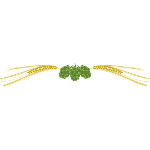 SVG Hops and barley vector
