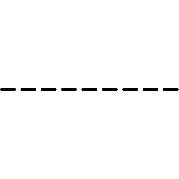 SVG Horizontal dashed line