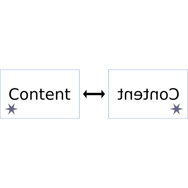 SVG Horizontal filp for content