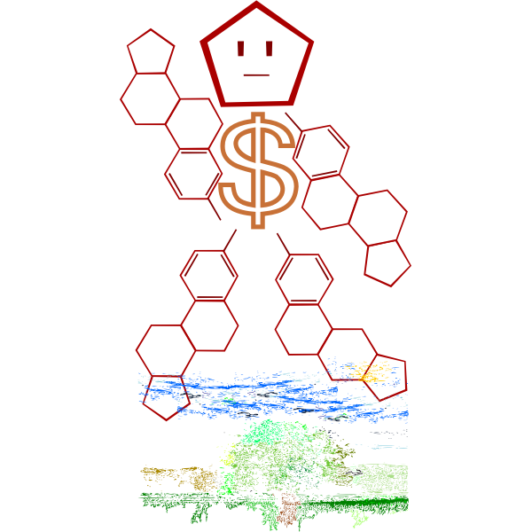 SVG Hormone Mafioso Triumphing over Nature