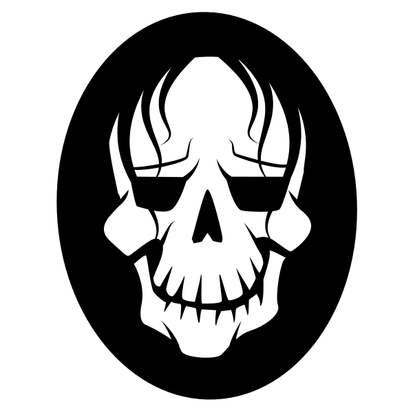 SVG Horror skull silhouette