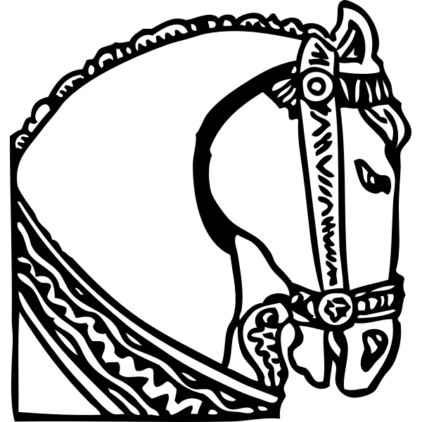 SVG horse head