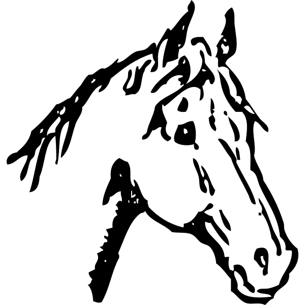 SVG horse head