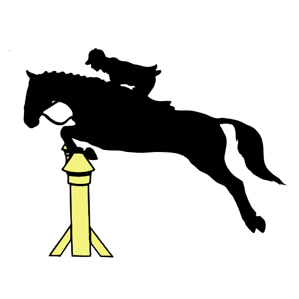 SVG Horse jumping image