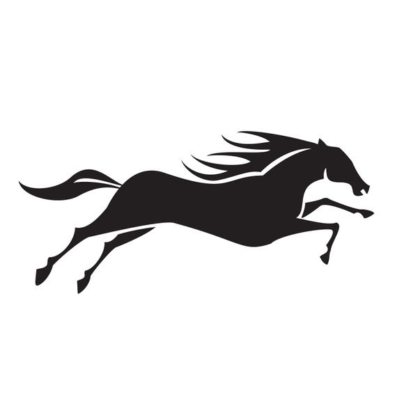 SVG Horse running silhouette clip art