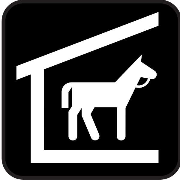 SVG Horse stable icon