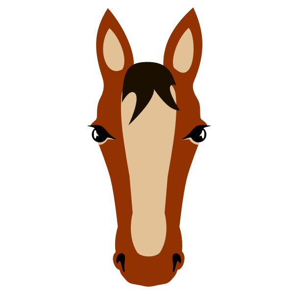 SVG Horse039s face