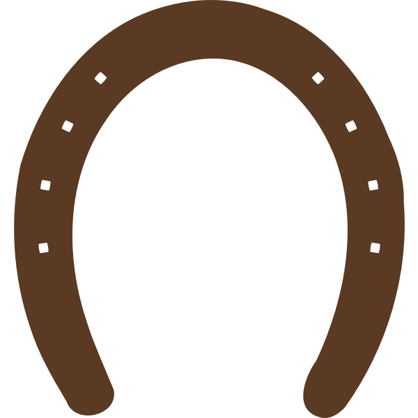 SVG Horseshoe silhouette vector graphics