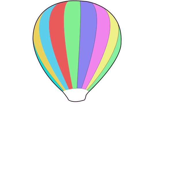 SVG hot air balloon - Work In Progress