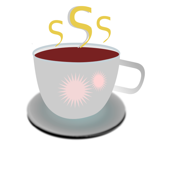 SVG Hot coffee in a mug