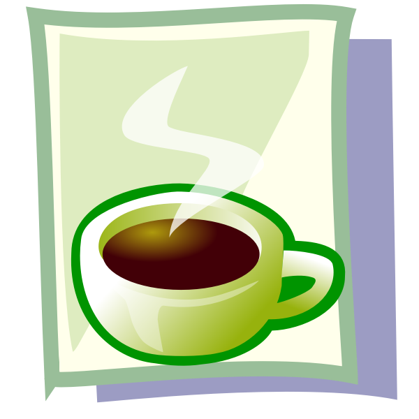 SVG Hot coffee vector image