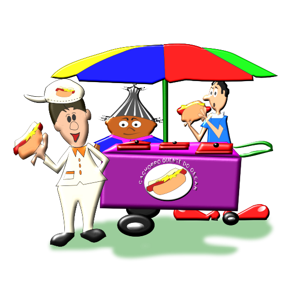 SVG Hot dog stand