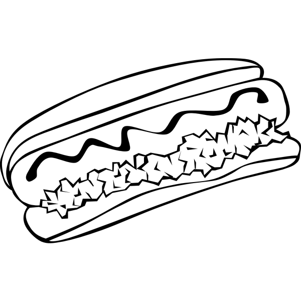 SVG Hot dog vector drawing