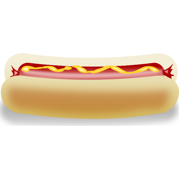SVG Hot dog vector illustration