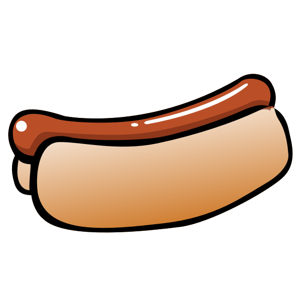 SVG Hot dog vector image