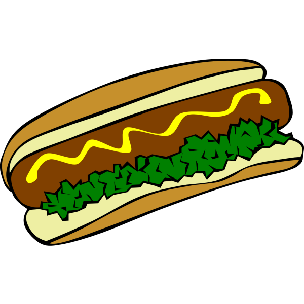 SVG Hot dog vector image