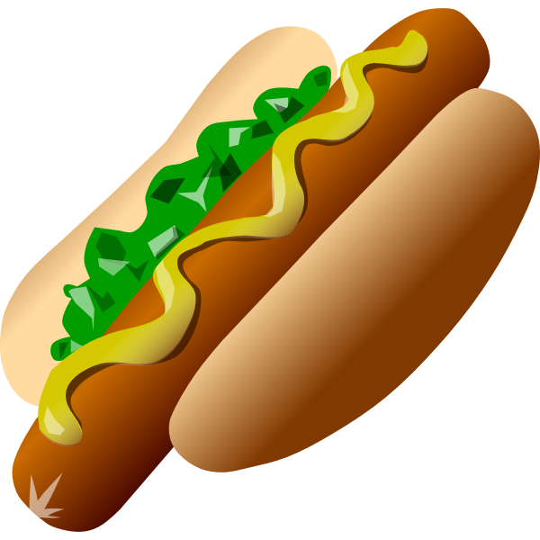 SVG Hot-dog vector image