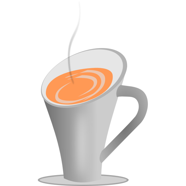 SVG Hot drink in a cup vector graphics