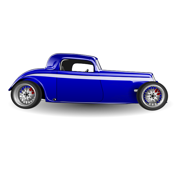 SVG Hot Rod Car Vector