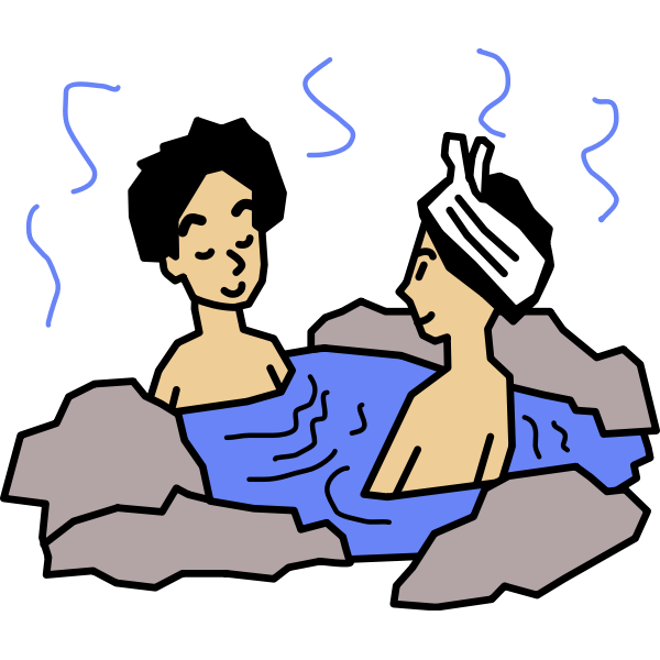 SVG Hot springs in Japan