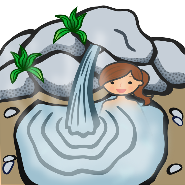 SVG Hot Springs Lady