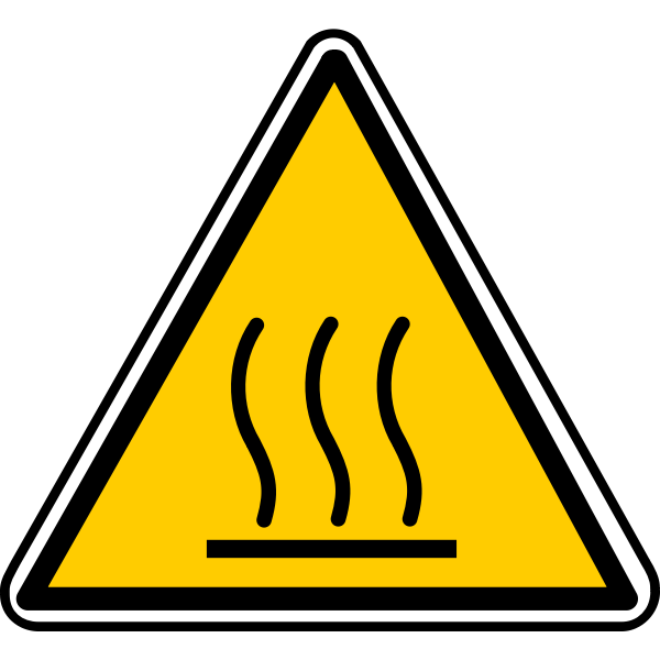 SVG Hot surface danger