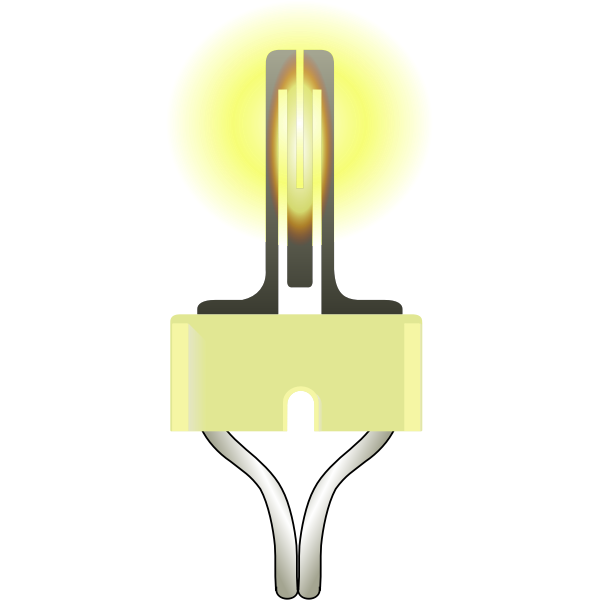 SVG Hot surface igniter vector illustration