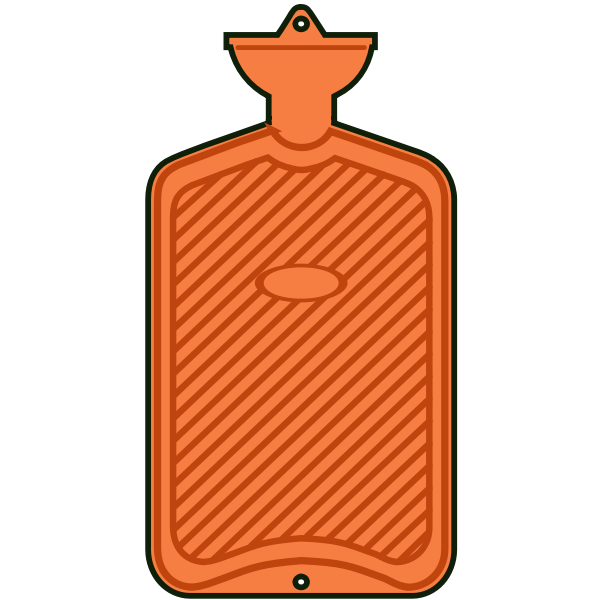 SVG Hot water bottle