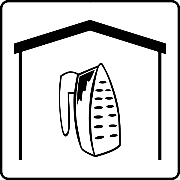SVG Hotel Icon Has Iron In Room