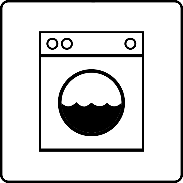 SVG Hotel Icon Has Laundry