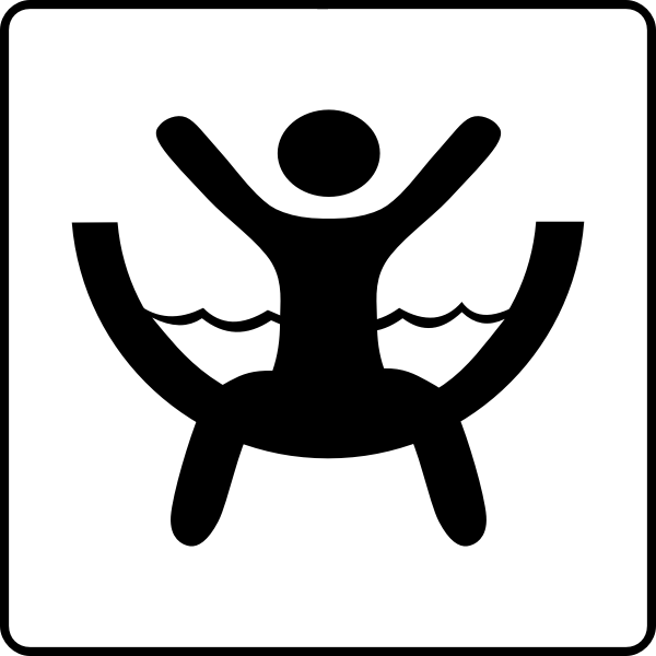 SVG Hotel Icon Has Waterslide