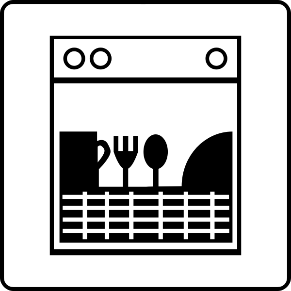 SVG Hotel Icon Room Has Dishwasher