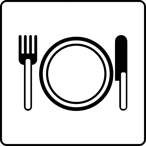 SVG Hotel restaurant vector icon