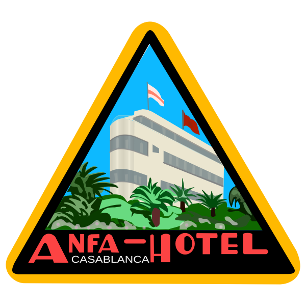 SVG Hotel sticker vector graphics