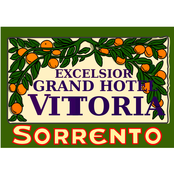 SVG Hotel sticker vector image