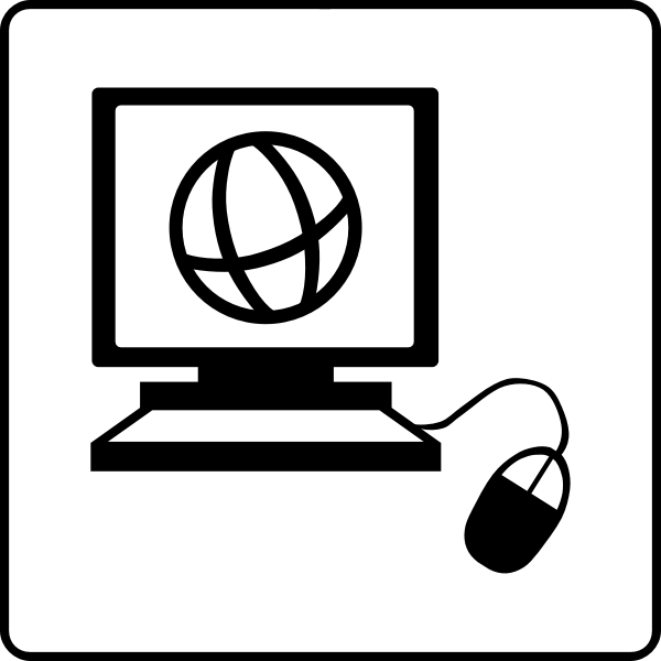 SVG Hotel with internet in rooms vector sign