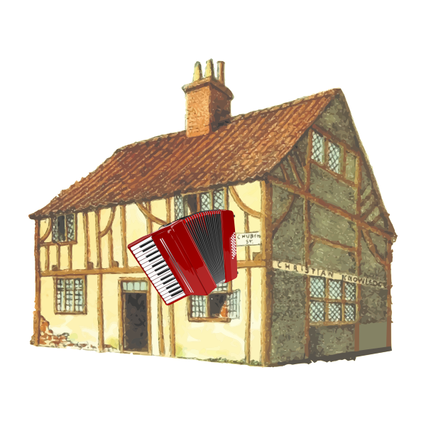 SVG House and harmonica