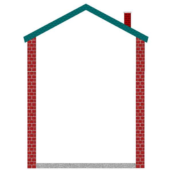SVG House border vector image