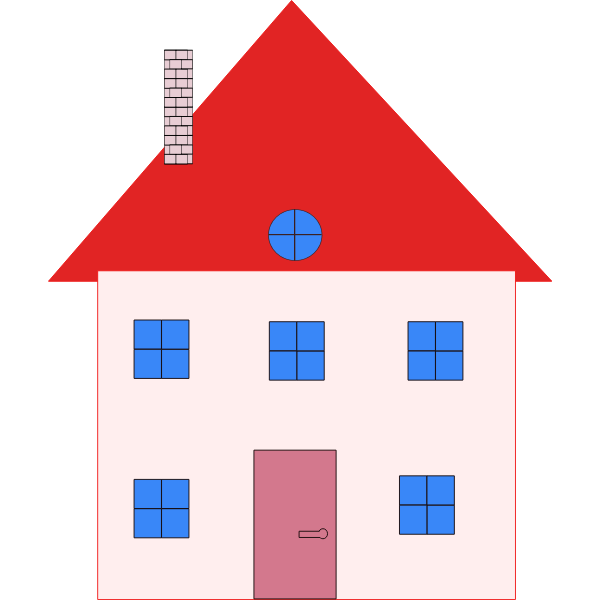SVG House clip art drawing