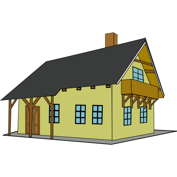 SVG House clip art vector